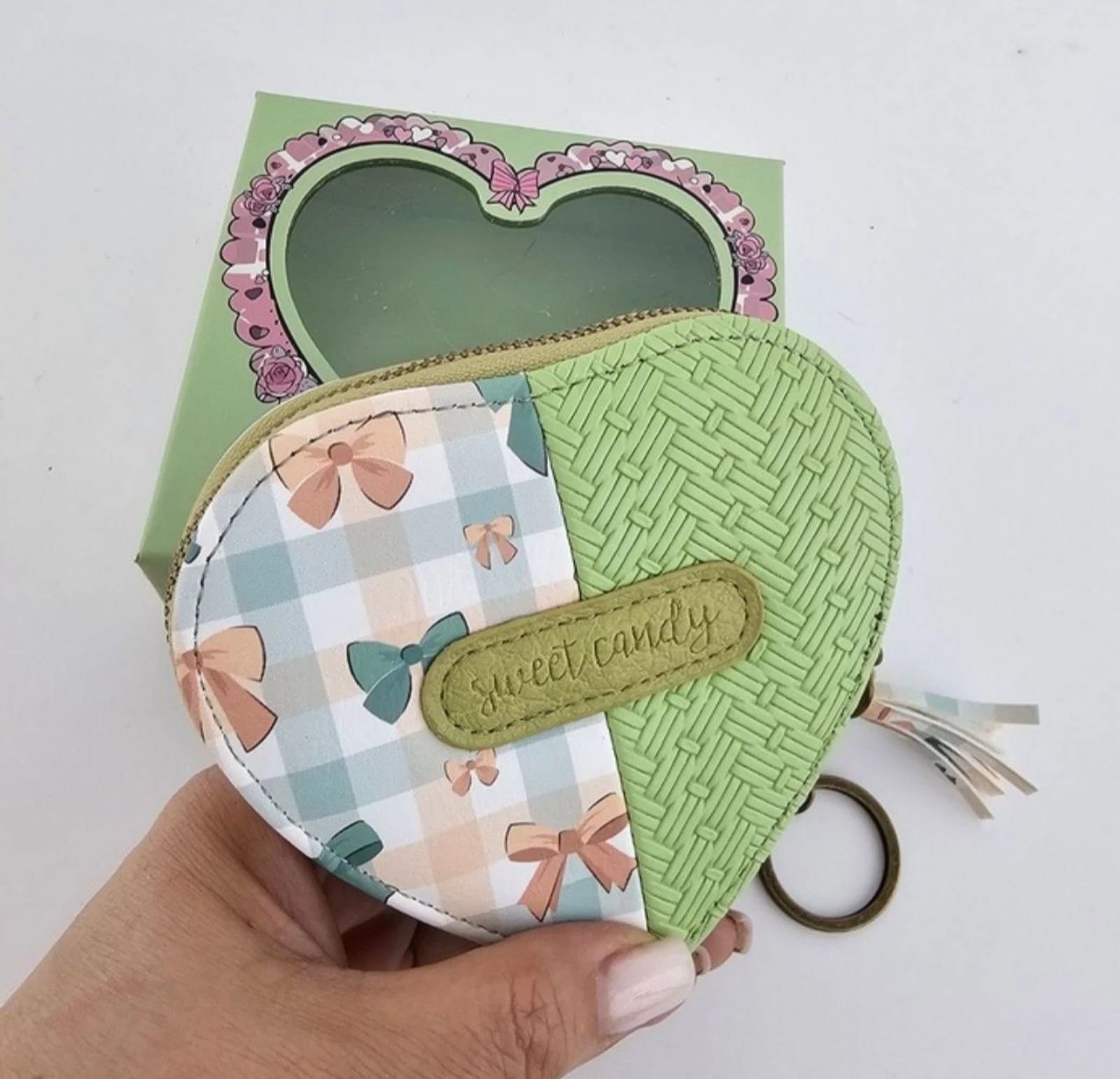 Porta-moedas Sweet Candy coração verde 💚 – photo 2